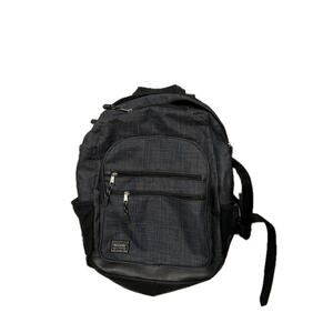 Eastsport Unisex Plaid Padded Laptop Backpack Gray Black